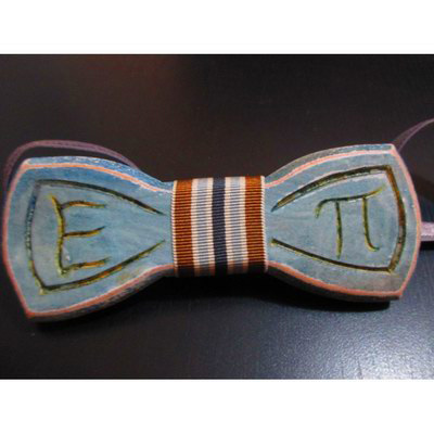Handmade wooden bow tie.
