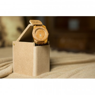Handmade wooden watch.
